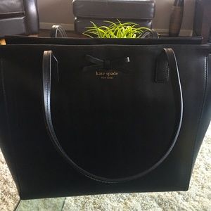 Kate Spade Tanden Sawyer Street Black Leather Tote